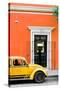 ¡Viva Mexico! Collection - Volkswagen Beetle Car - Orange & Gold-Philippe Hugonnard-Stretched Canvas