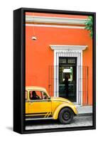 ¡Viva Mexico! Collection - Volkswagen Beetle Car - Orange & Gold-Philippe Hugonnard-Framed Stretched Canvas