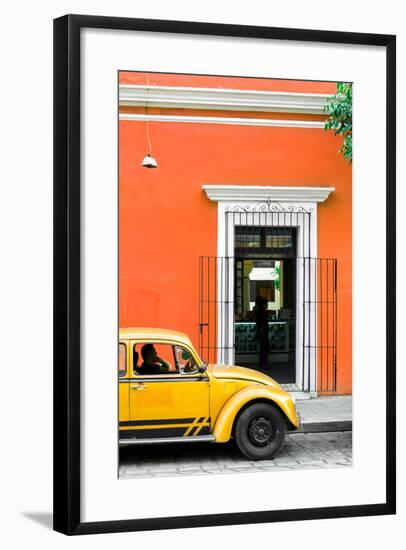 ¡Viva Mexico! Collection - Volkswagen Beetle Car - Orange & Gold-Philippe Hugonnard-Framed Photographic Print