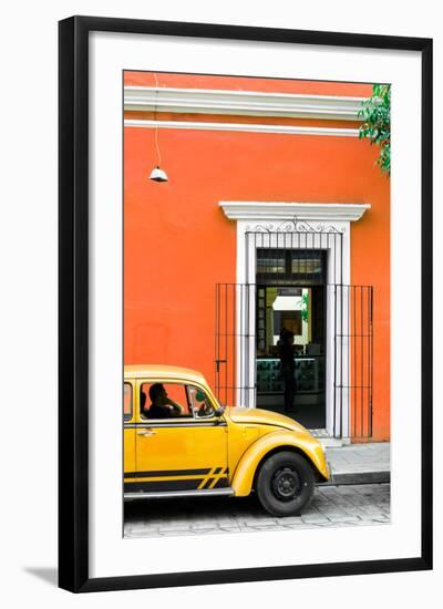 ¡Viva Mexico! Collection - Volkswagen Beetle Car - Orange & Gold-Philippe Hugonnard-Framed Photographic Print