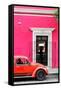 ¡Viva Mexico! Collection - Volkswagen Beetle Car - Pink & Red-Philippe Hugonnard-Framed Stretched Canvas