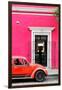 ¡Viva Mexico! Collection - Volkswagen Beetle Car - Pink & Red-Philippe Hugonnard-Framed Photographic Print