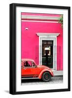 ¡Viva Mexico! Collection - Volkswagen Beetle Car - Pink & Red-Philippe Hugonnard-Framed Photographic Print