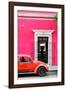 ¡Viva Mexico! Collection - Volkswagen Beetle Car - Pink & Red-Philippe Hugonnard-Framed Photographic Print