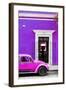 ¡Viva Mexico! Collection - Volkswagen Beetle Car - Purple & Deep Pink-Philippe Hugonnard-Framed Photographic Print