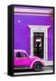 ¡Viva Mexico! Collection - Volkswagen Beetle Car - Purple & Deep Pink-Philippe Hugonnard-Framed Stretched Canvas