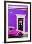 ¡Viva Mexico! Collection - Volkswagen Beetle Car - Purple & Deep Pink-Philippe Hugonnard-Framed Photographic Print