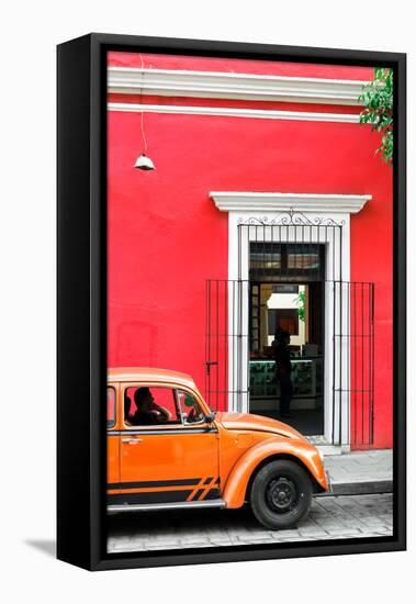 ¡Viva Mexico! Collection - Volkswagen Beetle Car - Red & Orange-Philippe Hugonnard-Framed Stretched Canvas