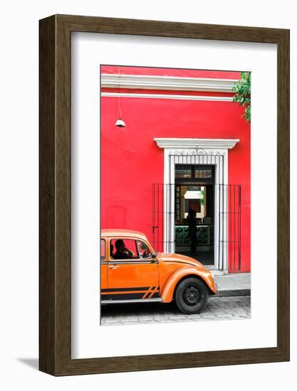 ¡Viva Mexico! Collection - Volkswagen Beetle Car - Red & Orange-Philippe Hugonnard-Framed Photographic Print