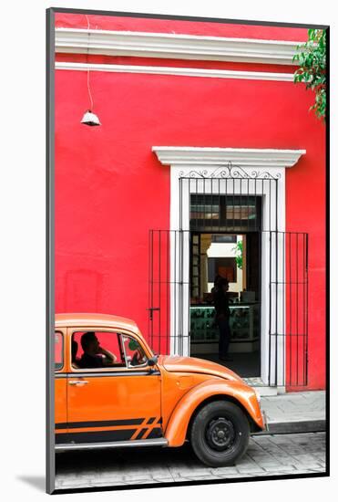 ¡Viva Mexico! Collection - Volkswagen Beetle Car - Red & Orange-Philippe Hugonnard-Mounted Photographic Print