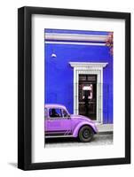¡Viva Mexico! Collection - Volkswagen Beetle Car - Royal Blue & Purple-Philippe Hugonnard-Framed Photographic Print