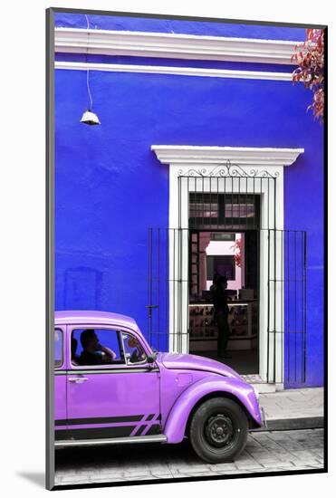 ¡Viva Mexico! Collection - Volkswagen Beetle Car - Royal Blue & Purple-Philippe Hugonnard-Mounted Photographic Print