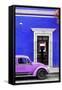 ¡Viva Mexico! Collection - Volkswagen Beetle Car - Royal Blue & Purple-Philippe Hugonnard-Framed Stretched Canvas
