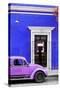 ¡Viva Mexico! Collection - Volkswagen Beetle Car - Royal Blue & Purple-Philippe Hugonnard-Stretched Canvas