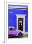 ¡Viva Mexico! Collection - Volkswagen Beetle Car - Royal Blue & Purple-Philippe Hugonnard-Framed Photographic Print