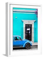 ¡Viva Mexico! Collection - Volkswagen Beetle Car - Turquoise & Blue-Philippe Hugonnard-Framed Photographic Print