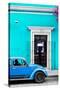 ¡Viva Mexico! Collection - Volkswagen Beetle Car - Turquoise & Blue-Philippe Hugonnard-Stretched Canvas