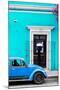 ¡Viva Mexico! Collection - Volkswagen Beetle Car - Turquoise & Blue-Philippe Hugonnard-Mounted Premium Photographic Print