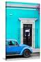 ¡Viva Mexico! Collection - Volkswagen Beetle Car - Turquoise & Blue-Philippe Hugonnard-Stretched Canvas
