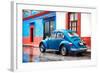 ¡Viva Mexico! Collection - VW Beetle and Blue Wall-Philippe Hugonnard-Framed Photographic Print