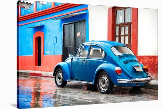 ¡Viva Mexico! Collection - VW Beetle and Blue Wall-Philippe Hugonnard-Stretched Canvas