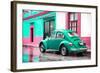 ¡Viva Mexico! Collection - VW Beetle and Coral Green Wall-Philippe Hugonnard-Framed Photographic Print