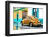 ¡Viva Mexico! Collection - VW Beetle and Orange Wall-Philippe Hugonnard-Framed Photographic Print