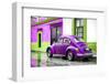 ¡Viva Mexico! Collection - VW Beetle and Purple Wall-Philippe Hugonnard-Framed Photographic Print