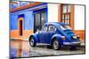 ¡Viva Mexico! Collection - VW Beetle and Royal Blue Wall-Philippe Hugonnard-Mounted Photographic Print