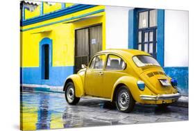 ¡Viva Mexico! Collection - VW Beetle and Yellow Wall-Philippe Hugonnard-Stretched Canvas