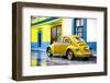 ¡Viva Mexico! Collection - VW Beetle and Yellow Wall-Philippe Hugonnard-Framed Photographic Print