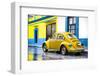 ¡Viva Mexico! Collection - VW Beetle and Yellow Wall-Philippe Hugonnard-Framed Photographic Print