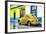 ¡Viva Mexico! Collection - VW Beetle and Yellow Wall-Philippe Hugonnard-Framed Photographic Print