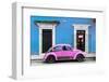 ¡Viva Mexico! Collection - VW Beetle - Blue & Hot Pink-Philippe Hugonnard-Framed Photographic Print