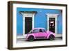 ¡Viva Mexico! Collection - VW Beetle - Blue & Hot Pink-Philippe Hugonnard-Framed Photographic Print