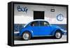 ¡Viva Mexico! Collection - VW Beetle Car and Blue Graffiti-Philippe Hugonnard-Framed Stretched Canvas