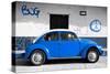 ¡Viva Mexico! Collection - VW Beetle Car and Blue Graffiti-Philippe Hugonnard-Stretched Canvas