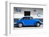 ¡Viva Mexico! Collection - VW Beetle Car and Blue Graffiti-Philippe Hugonnard-Framed Photographic Print