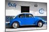 ¡Viva Mexico! Collection - VW Beetle Car and Blue Graffiti-Philippe Hugonnard-Mounted Photographic Print