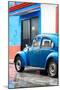 ¡Viva Mexico! Collection - VW Beetle Car and Blue Wall-Philippe Hugonnard-Mounted Photographic Print
