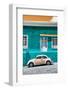 ¡Viva Mexico! Collection - VW Beetle Car and Coral green Wall-Philippe Hugonnard-Framed Photographic Print