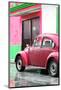 ¡Viva Mexico! Collection - VW Beetle Car and Deep Pink Wall-Philippe Hugonnard-Mounted Photographic Print