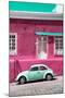 ¡Viva Mexico! Collection - VW Beetle Car and Deep pink Wall-Philippe Hugonnard-Mounted Photographic Print