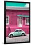 ¡Viva Mexico! Collection - VW Beetle Car and Deep pink Wall-Philippe Hugonnard-Framed Premium Photographic Print