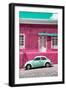 ¡Viva Mexico! Collection - VW Beetle Car and Deep pink Wall-Philippe Hugonnard-Framed Photographic Print