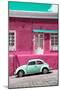 ¡Viva Mexico! Collection - VW Beetle Car and Deep pink Wall-Philippe Hugonnard-Mounted Photographic Print
