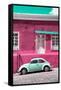 ¡Viva Mexico! Collection - VW Beetle Car and Deep pink Wall-Philippe Hugonnard-Framed Stretched Canvas