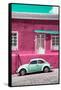 ¡Viva Mexico! Collection - VW Beetle Car and Deep pink Wall-Philippe Hugonnard-Framed Stretched Canvas