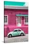 ¡Viva Mexico! Collection - VW Beetle Car and Deep pink Wall-Philippe Hugonnard-Stretched Canvas
