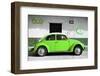 ?Viva Mexico! Collection - VW Beetle Car and Green Graffiti-Philippe Hugonnard-Framed Photographic Print